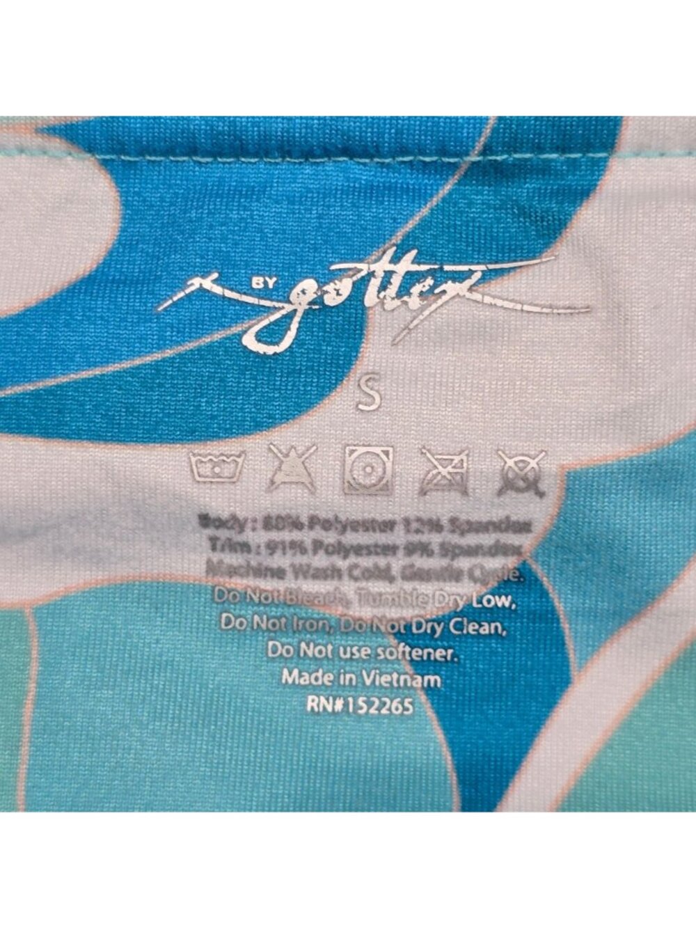 X By Gottex Small Skort Blue Athena Seafoam Golf Pickleball - Picture 2 of 4